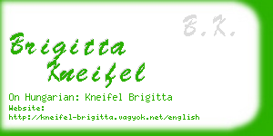 brigitta kneifel business card